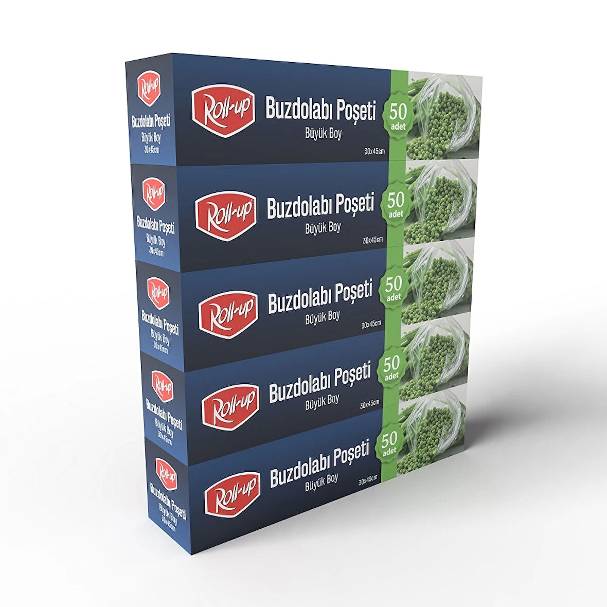 Supertrend Büyük Boy Buzdolabı Poşeti 30x45cm 50'li x 5 Paket (250 Adet)