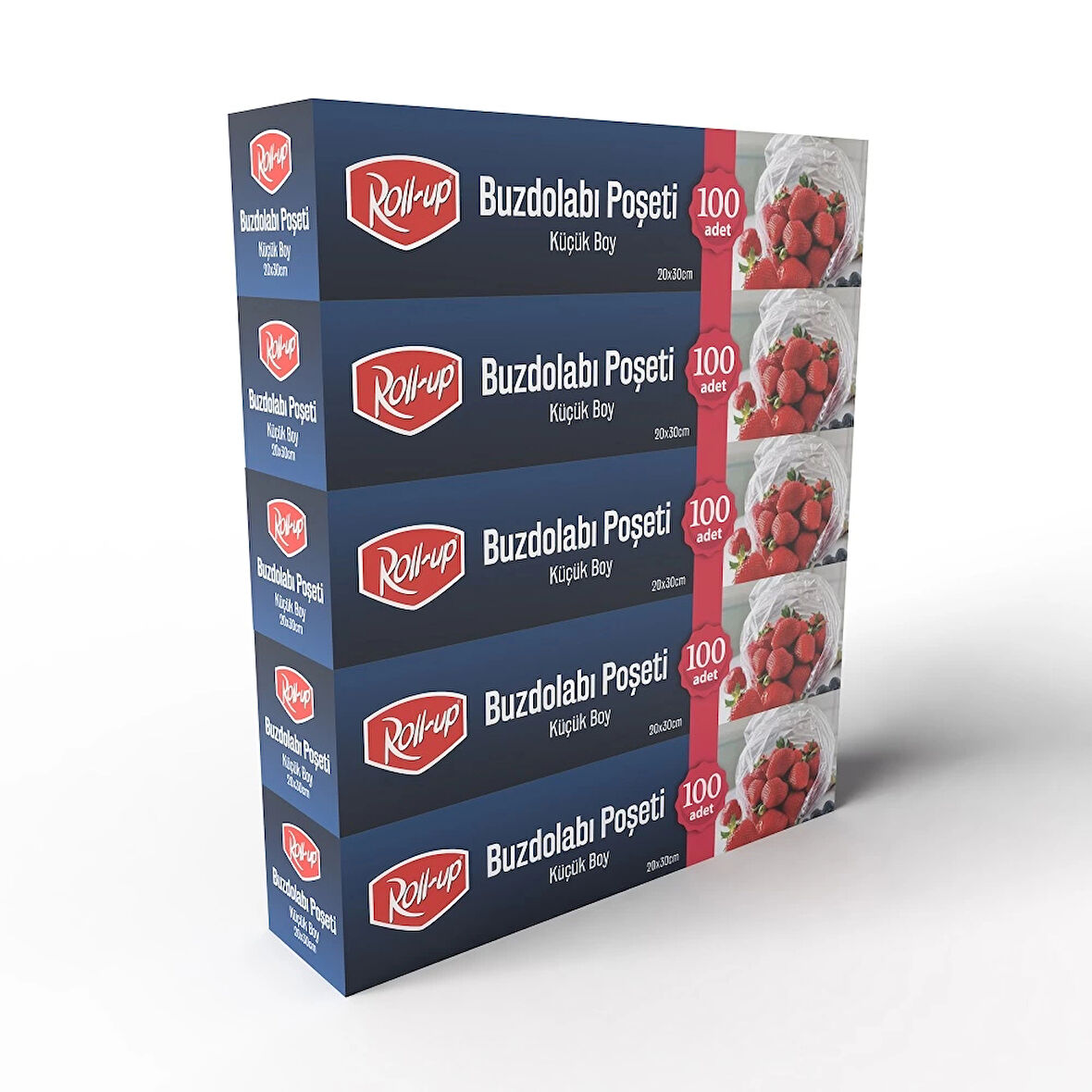 Supertrend Küçük Boy Buzdolabı Poşeti 20x30cm 100'lü x 5 Paket (500 Adet)