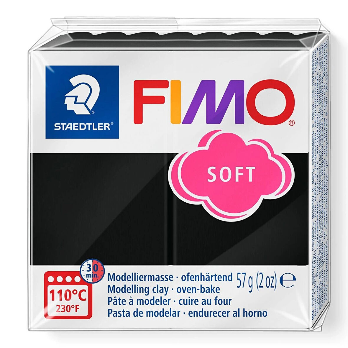 Supertrend Fimo Soft Polimer Kil 9 Black