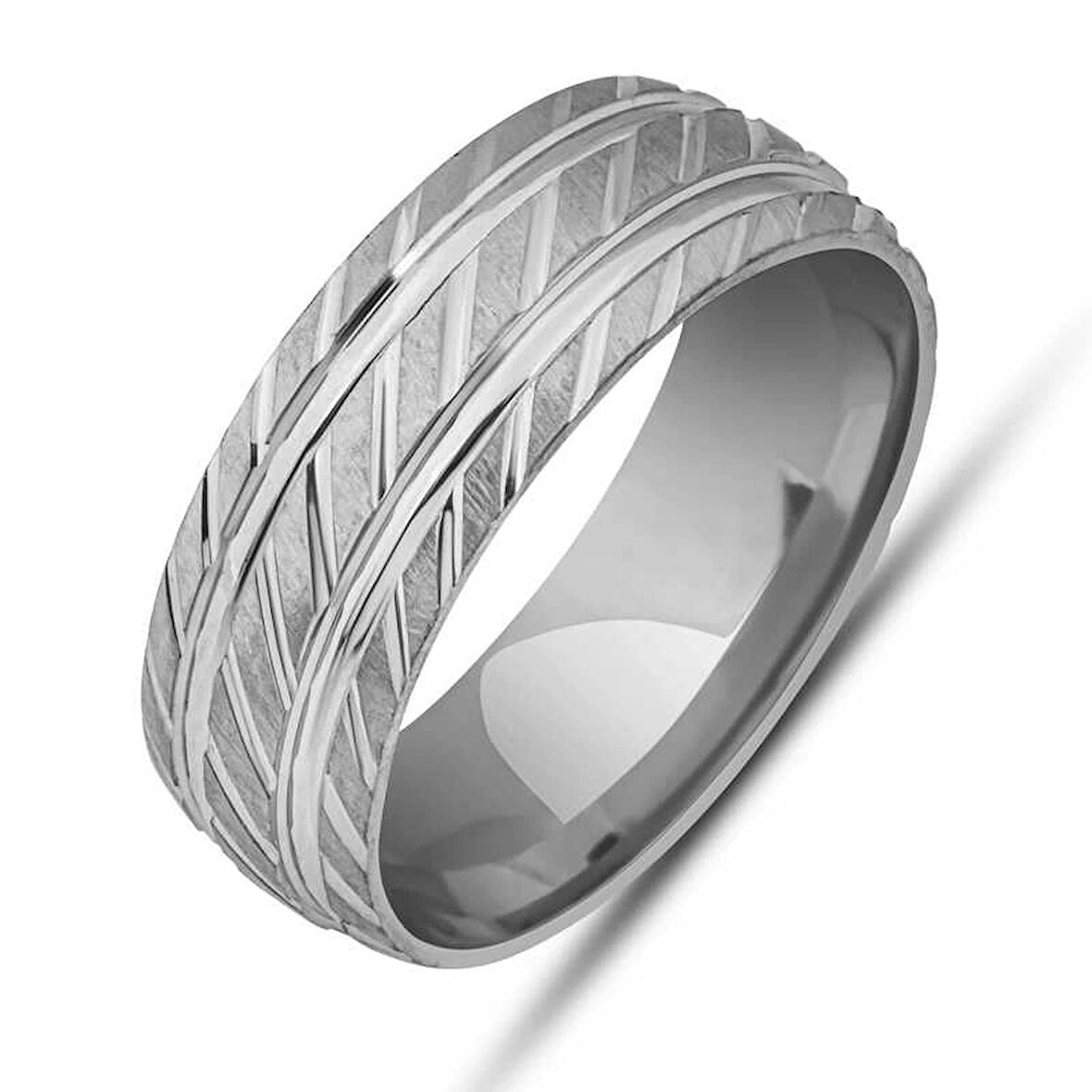 Supertrend Gümüş Kalemli Rodyum Alyans