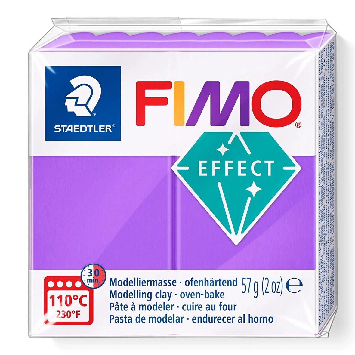 Supertrend Fimo Effect Polimer Kil 604 Purple (Transparan)