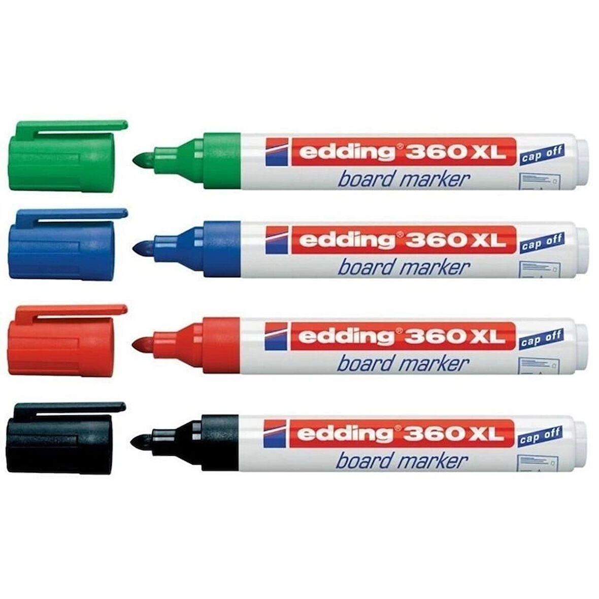 Supertrend 360 XL Whiteboard Marker Doldurulabilir Yazı Tahtası Kalemi Seti 4'lü Karışık Renk