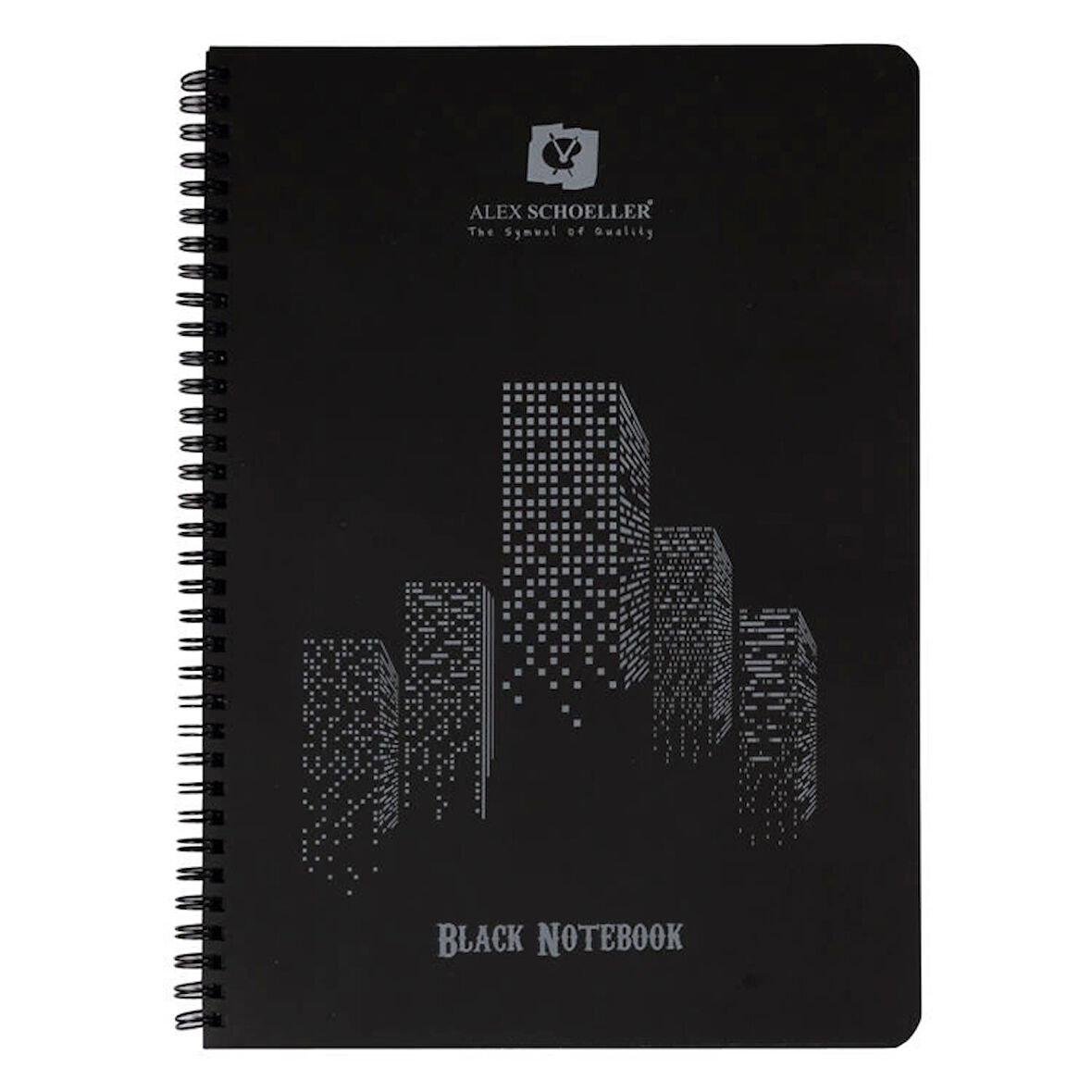 Supertrend Black Notebook Spiralli Siyah Defter A4 120 gr. 60 yaprak
