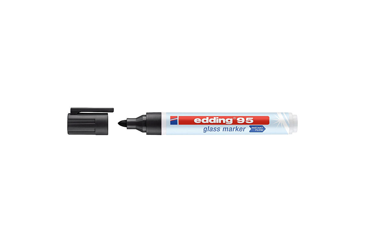 Supertrend 95 Glass Marker Cam Kalemi Siyah