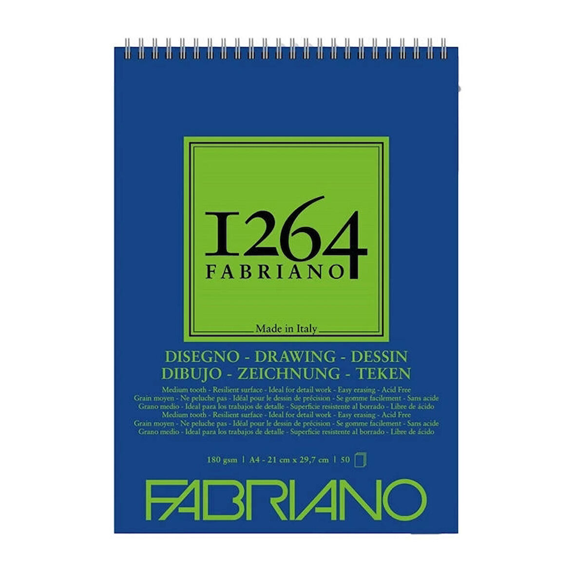 Supertrend 1264 Drawing Paper Üstten Spiralli Eskiz Çizim Defteri 180 gr. A4 50 yaprak