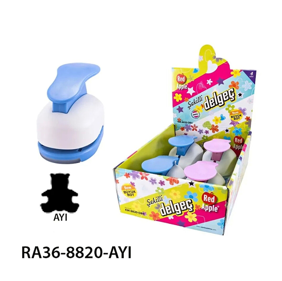 Supertrend Mega Boy Şekilli Delgeç Şekilgeç 2'' (5 cm.) AYICIK