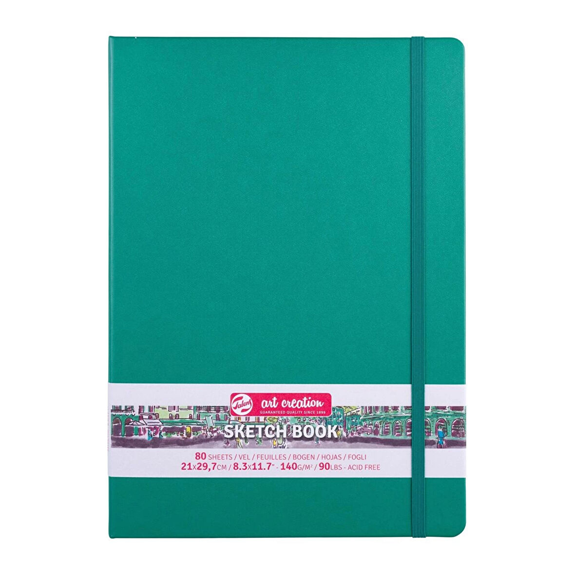 Supertrend Art Creation Sketchbook Sert Kapak Eskiz Çizim Defteri 140 gr. 21x30 cm. 80 yp. FOREST GREEN