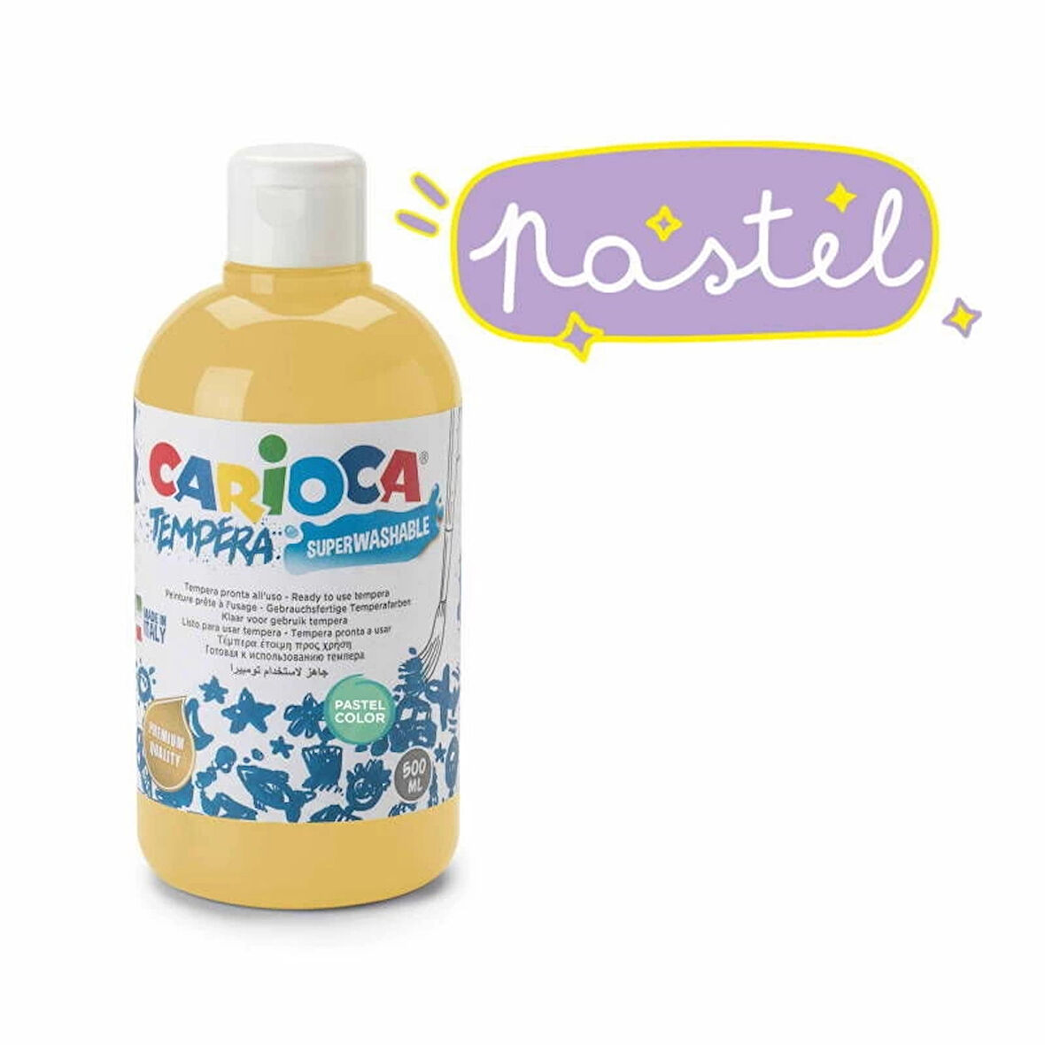 Supertrend Tempera Yıkanabilir Poster Boya 500 ml. PASTEL SARI