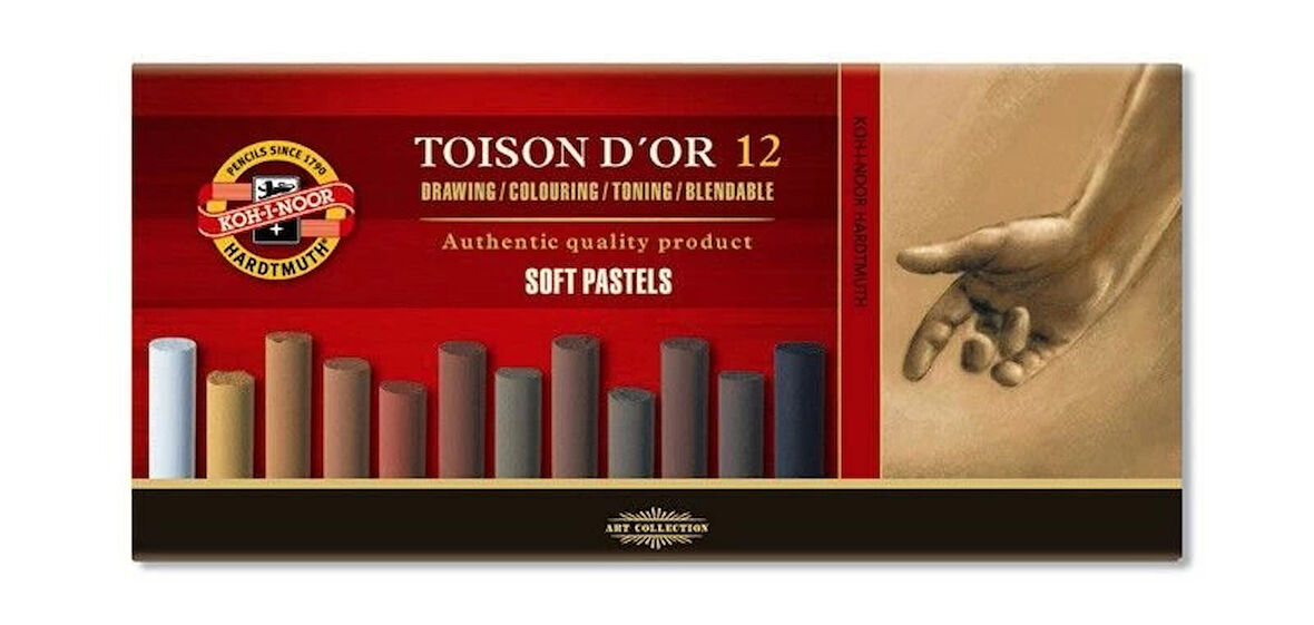 Supertrend Toison D'or Soft Pastel Boya Seti KAHVERENGİ TONLAR 12 Renk