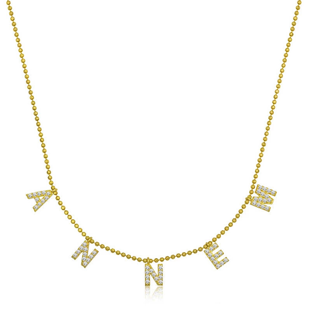 Supertrend ​gümüş Gold Annem Yazılı Kadın Kolye