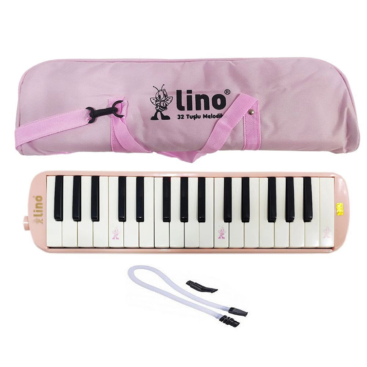 Supertrend Melodika 32 Tuşlu Bez Çantalı PASTEL PEMBE