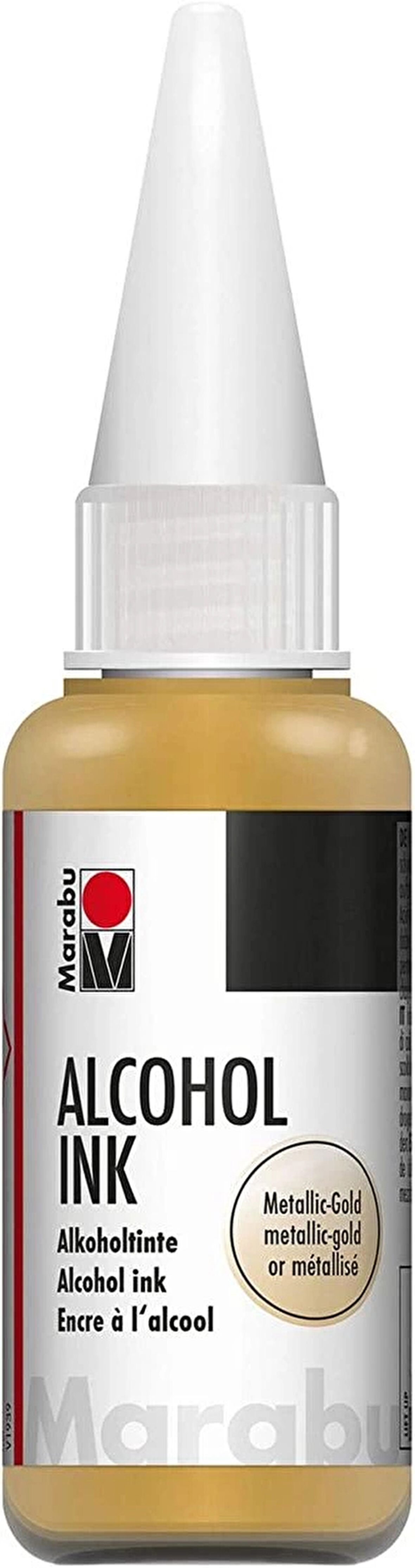 Supertrend Alcohol Ink Alkol Bazlı Mürekkep 20 ml. Metallic Gold