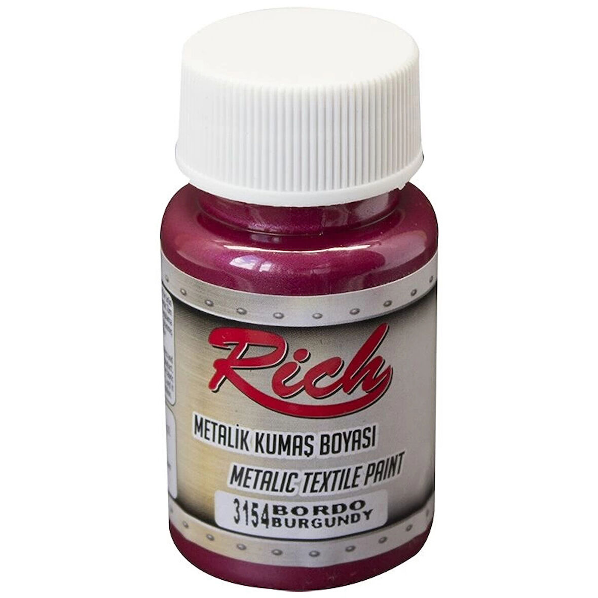 Supertrend Metalik Kumaş Boyası 50 cc. 3154 BORDO