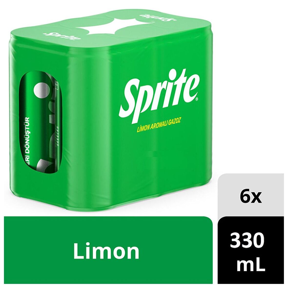 Sprite Gazoz Limon Aromalı 330 Ml X 6 Adet