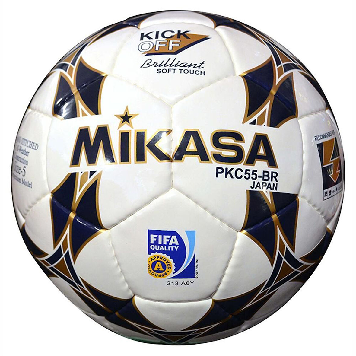 MIKASA FIFA ONAYLI SENT.DERİ FUTBOL TOPU NO:5 PKC-55-BR2