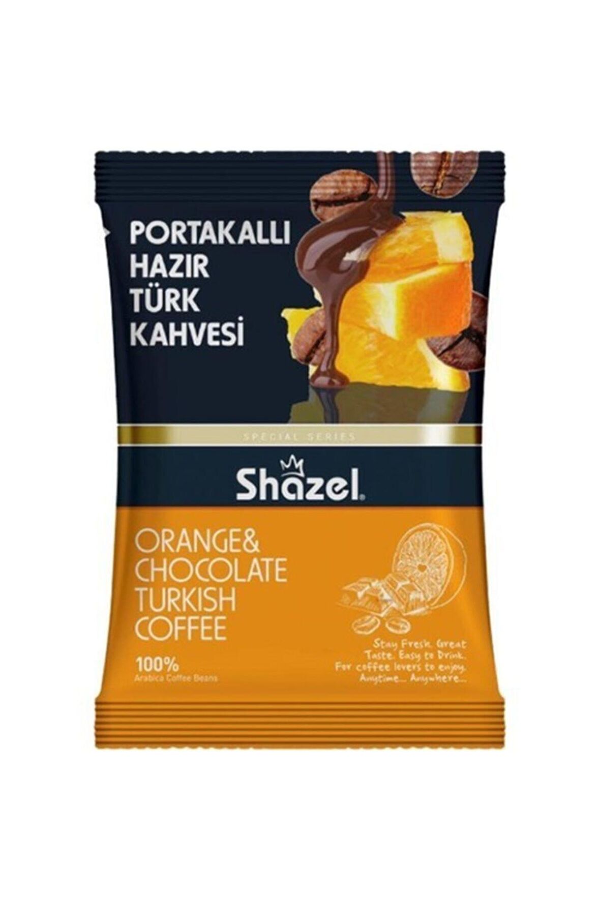 Shazel Hazır Portakallı Öğütülmüş Türk Kahvesi 100 gr 