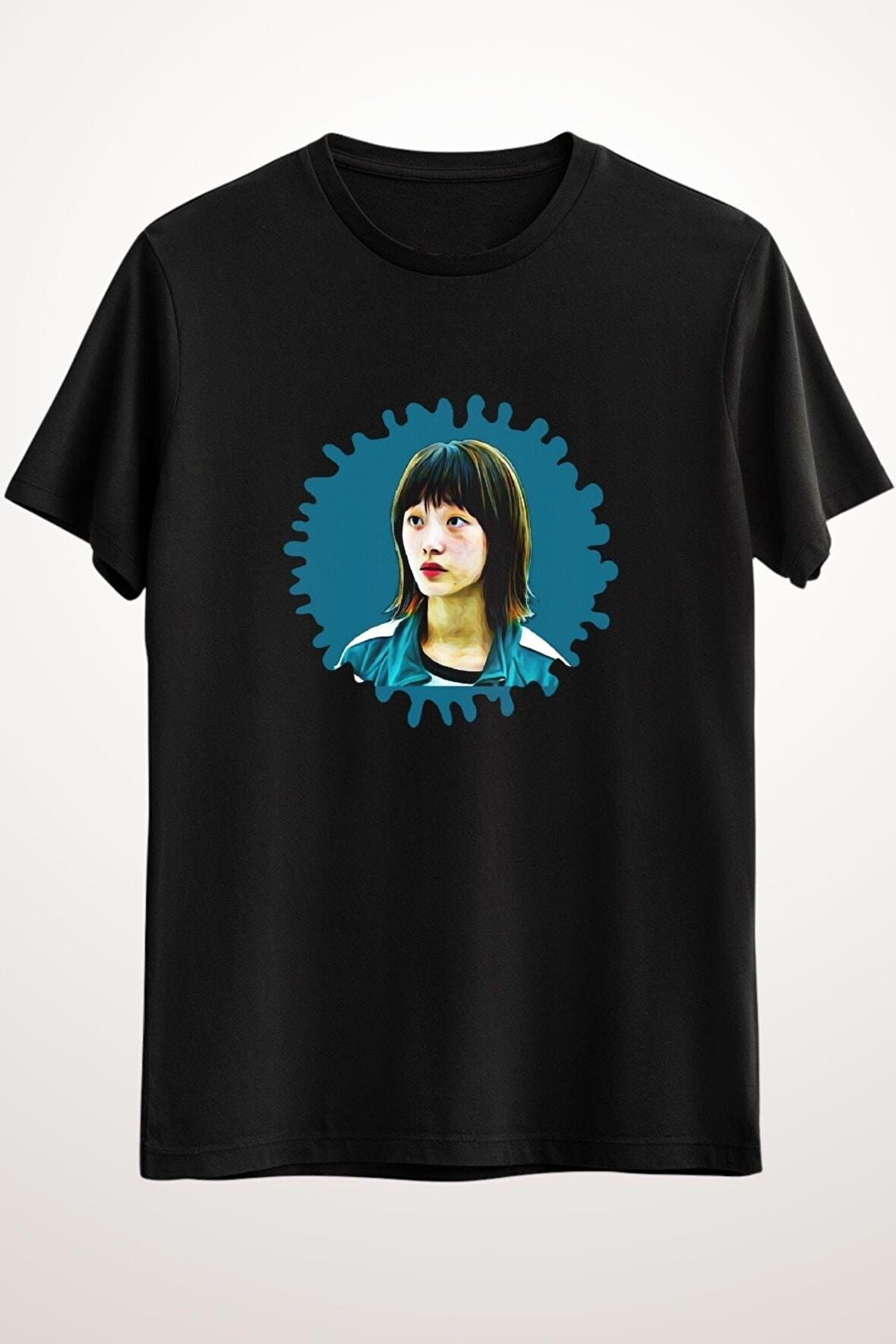 Erkek Siyah T-Shirt Squid999