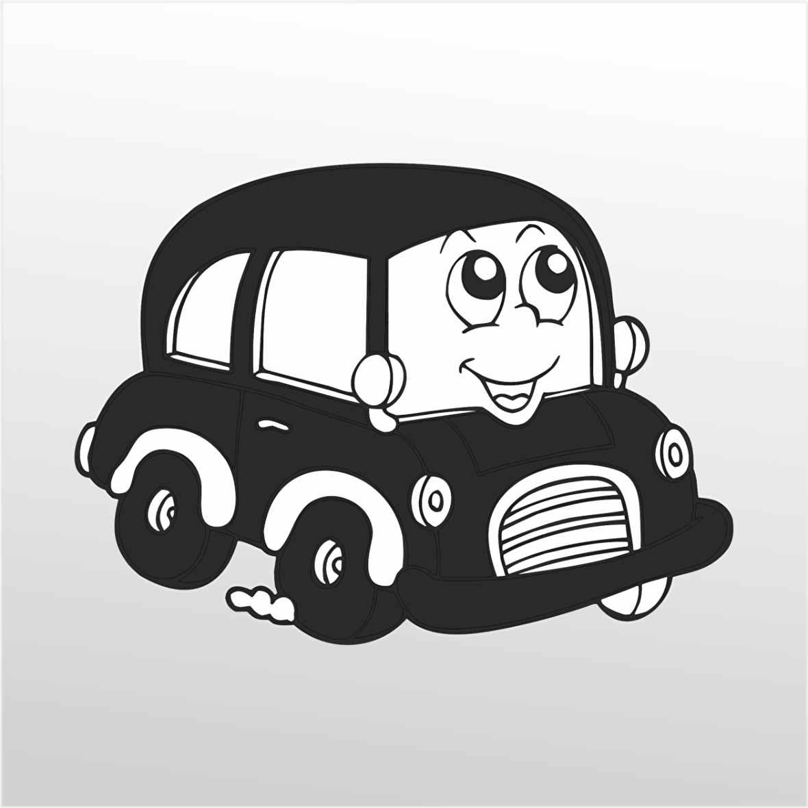 Folyo Sticker Tatlı Araba