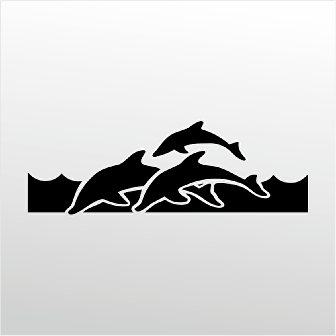 Folyo Sticker Yunus Balıkları