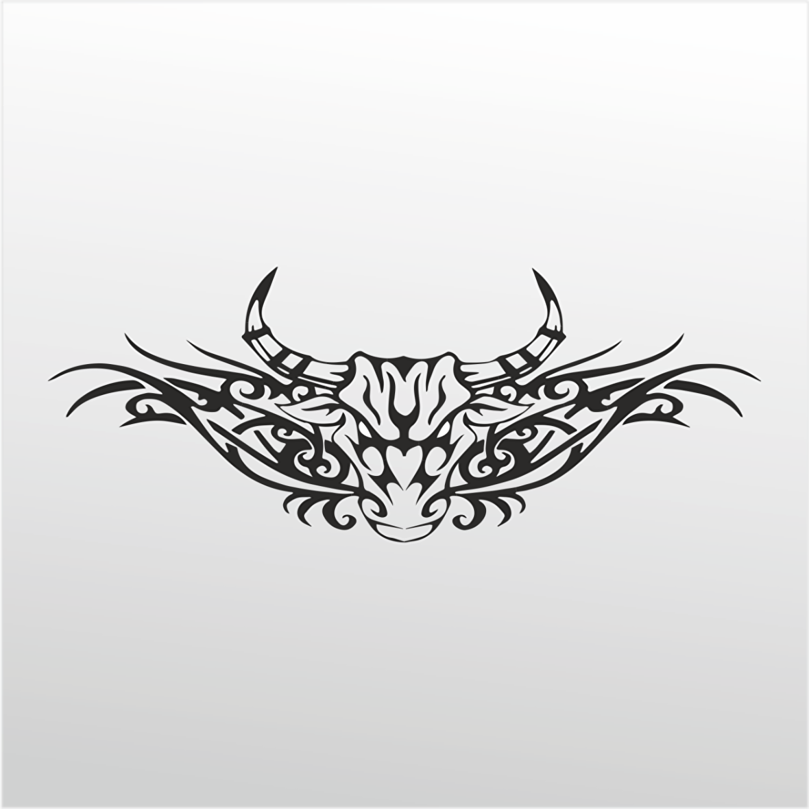 Folyo Sticker Boğa Deseni