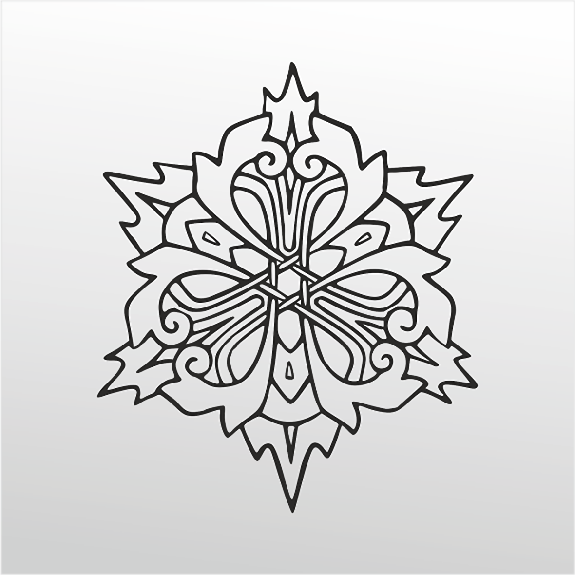 Folyo Sticker Çiçek Deseni