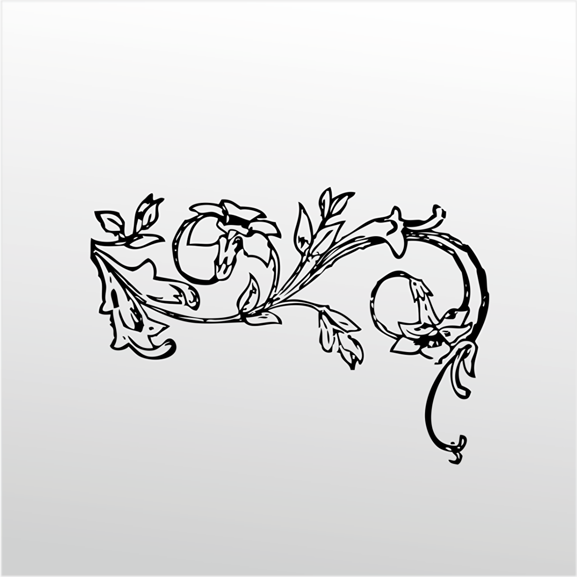 Folyo Sticker Çiçek Deseni