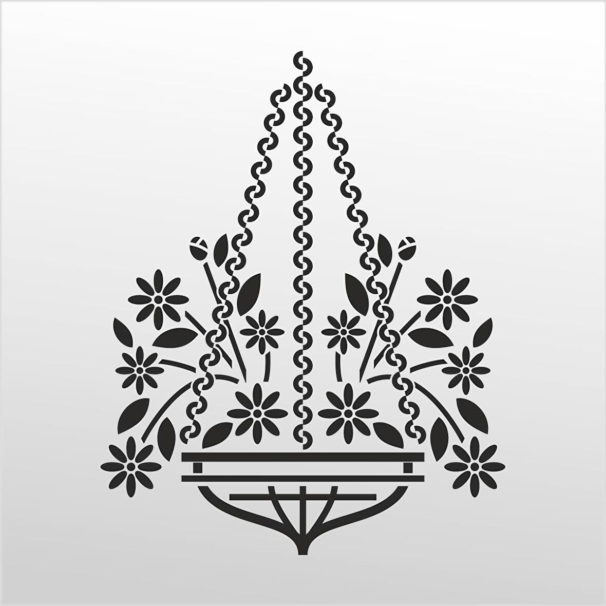 Folyo Sticker Çiçek Deseni