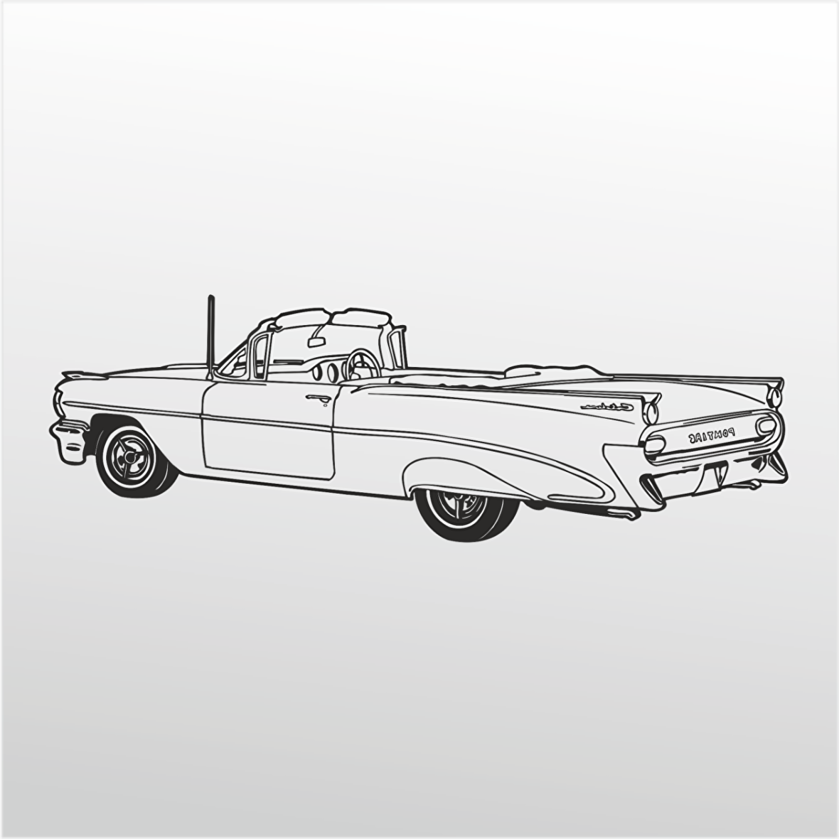 Folyo Sticker Klasik Araba