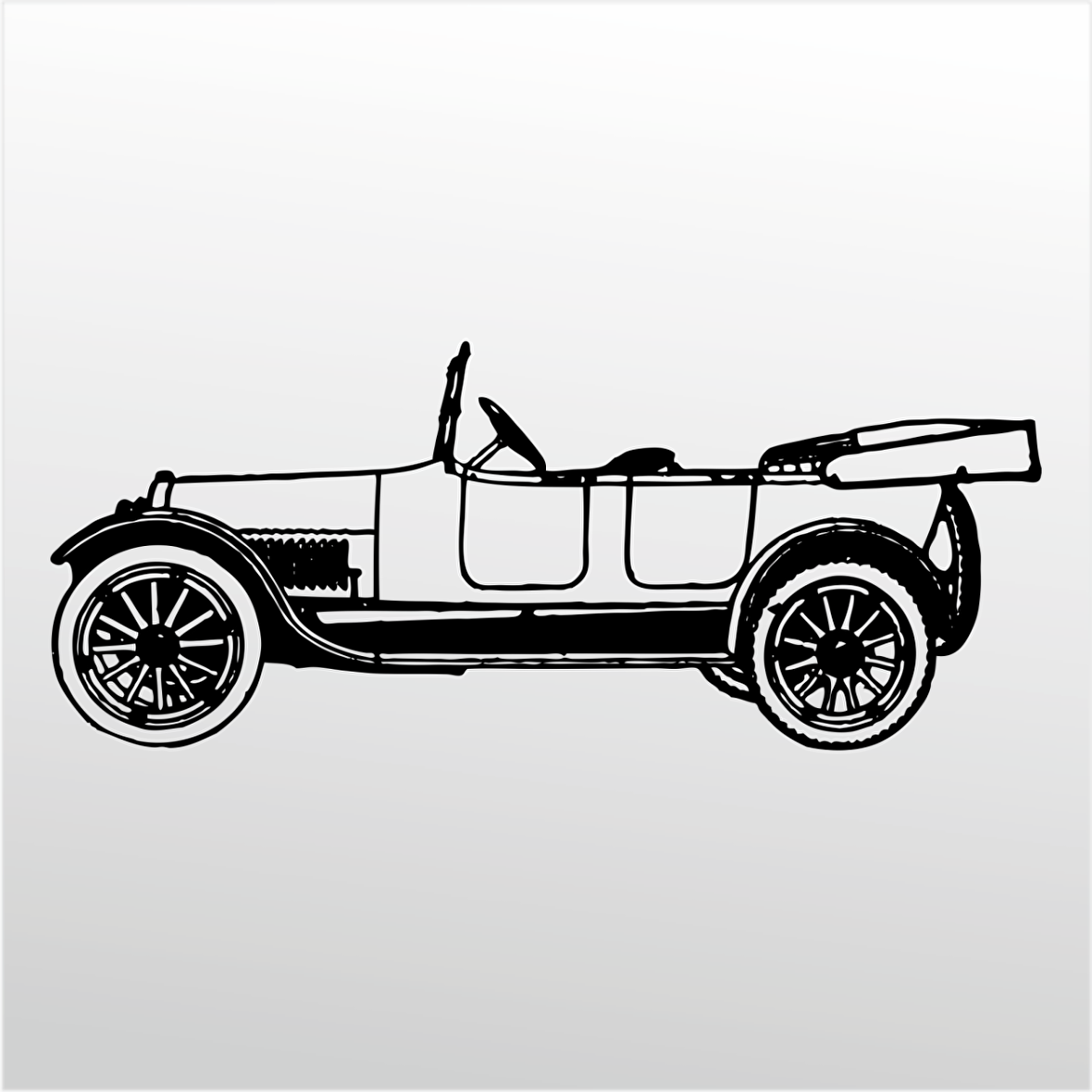 Folyo Sticker Klasik Araba