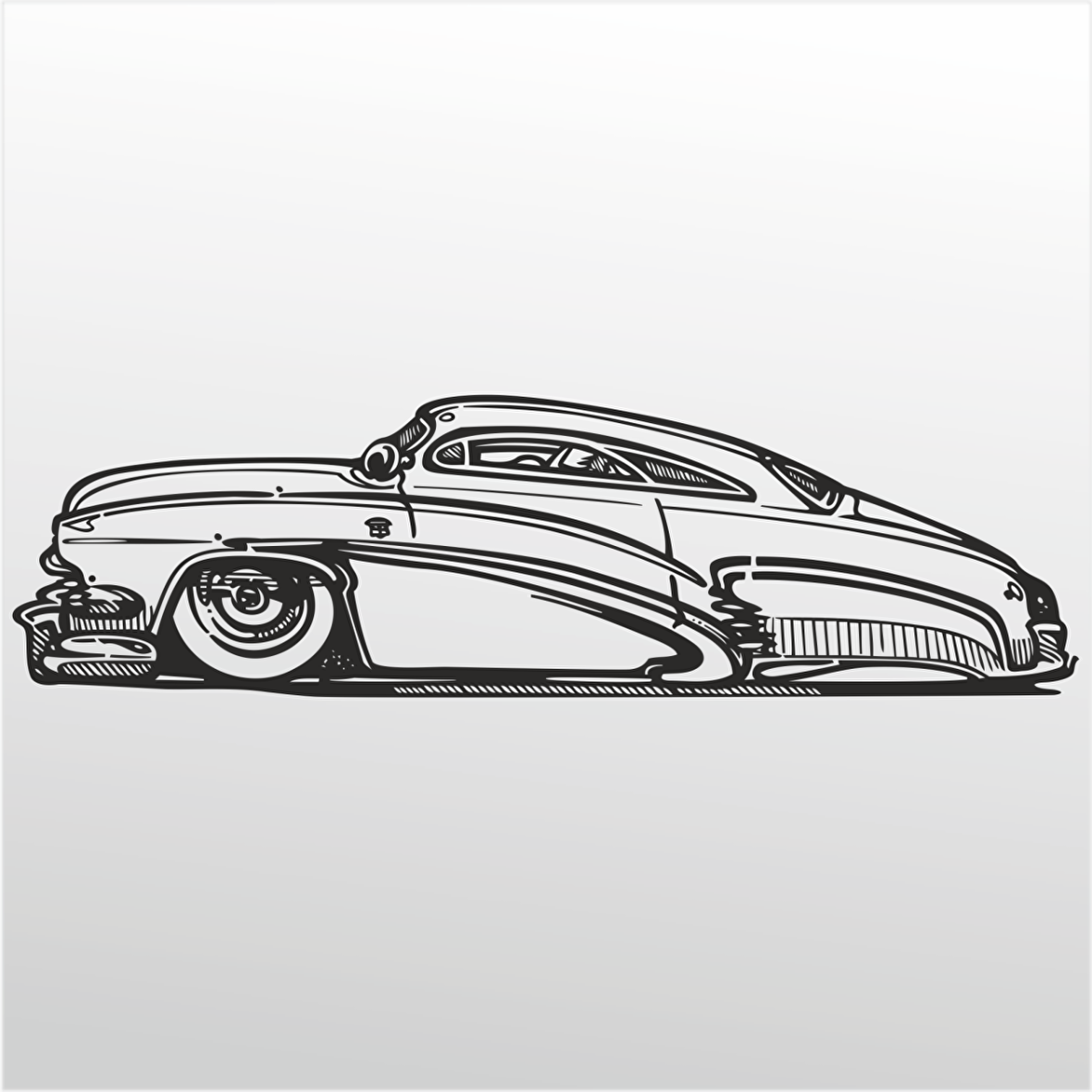 Folyo Sticker Klasik Araba