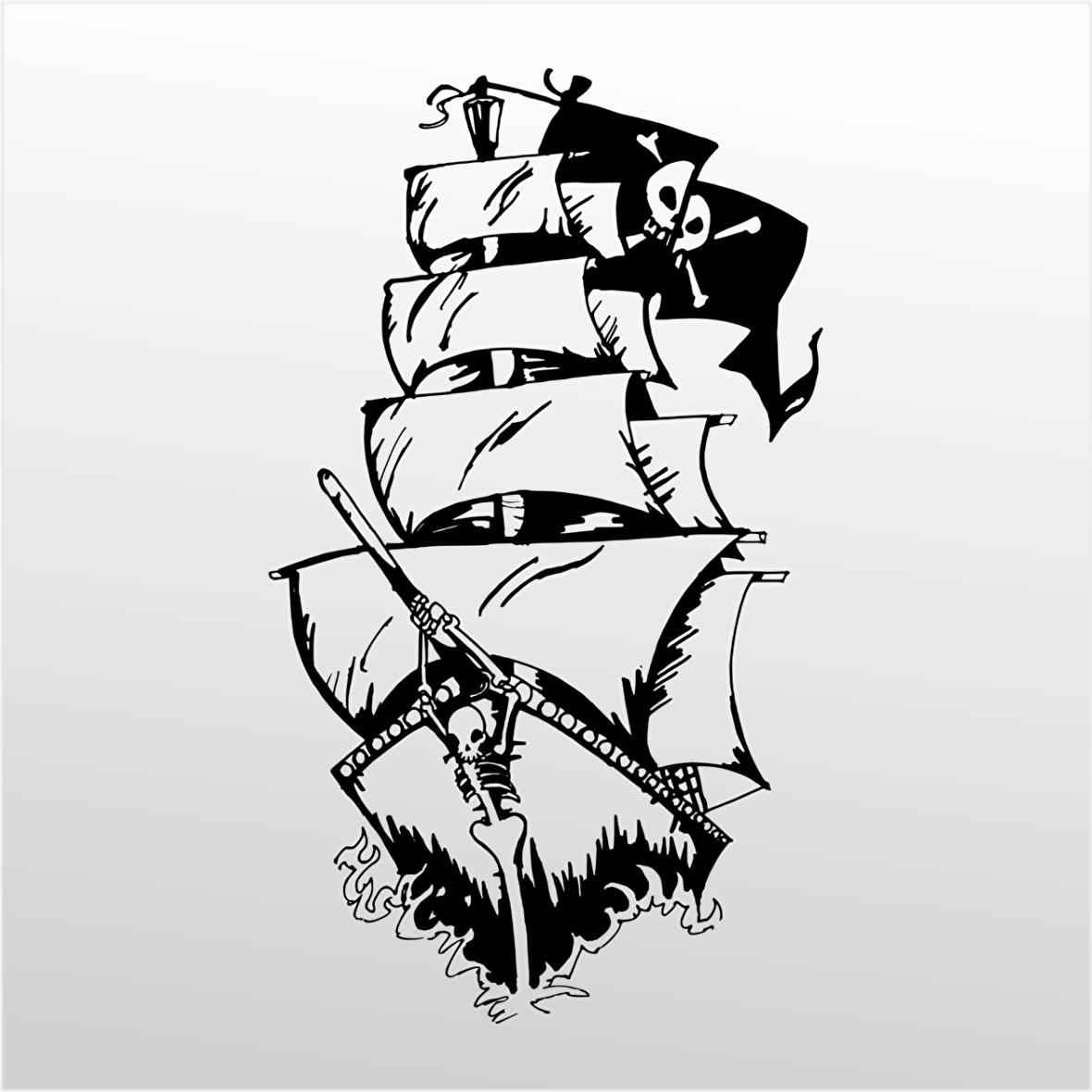 Folyo Sticker Korsan Gemisi