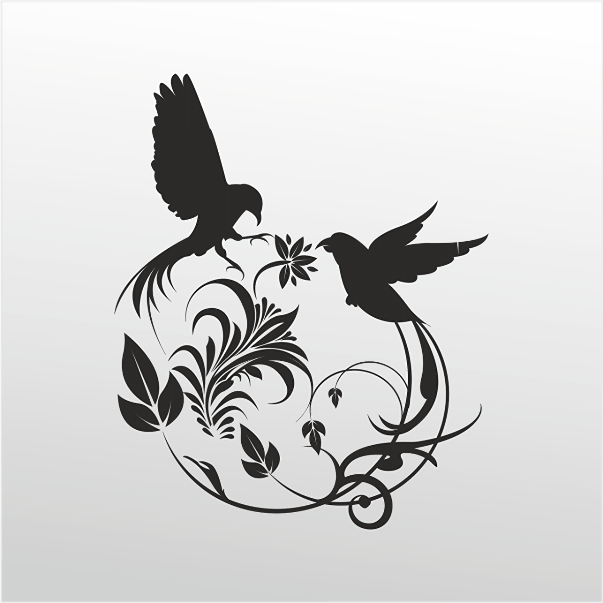 Folyo Sticker Kuş Deseni