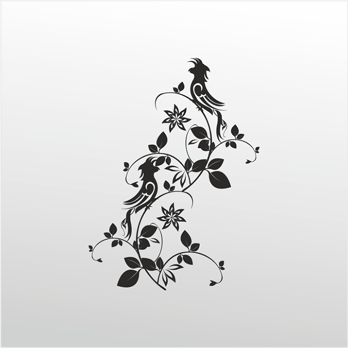 Folyo Sticker Kuş Deseni