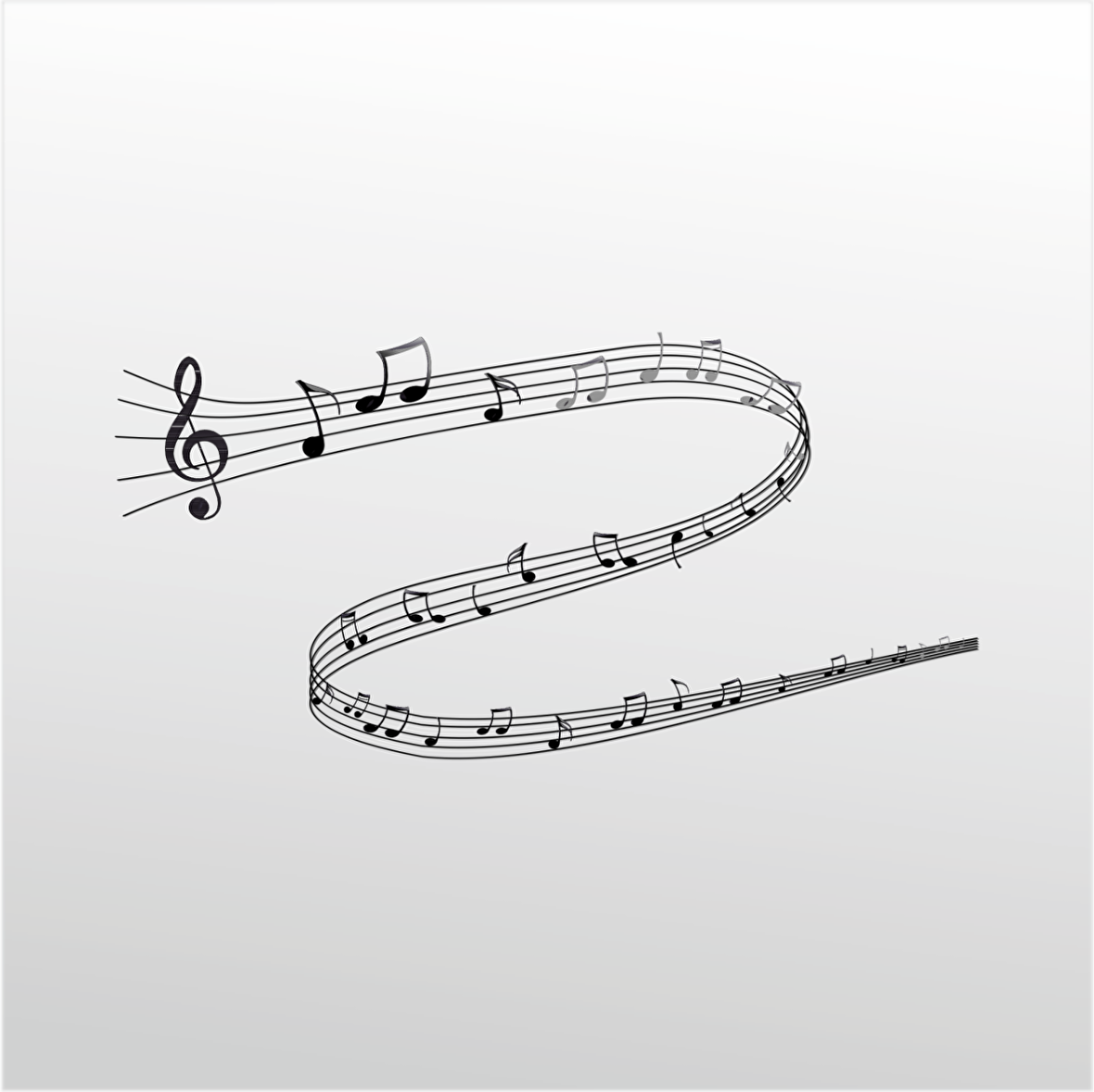 Folyo Sticker Müzik Notaları