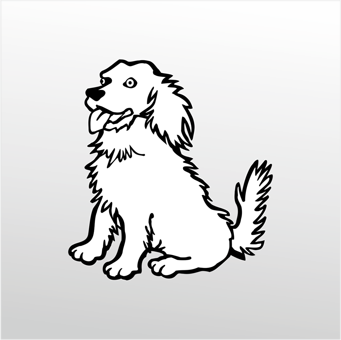 Folyo Sticker Sevimli Köpek