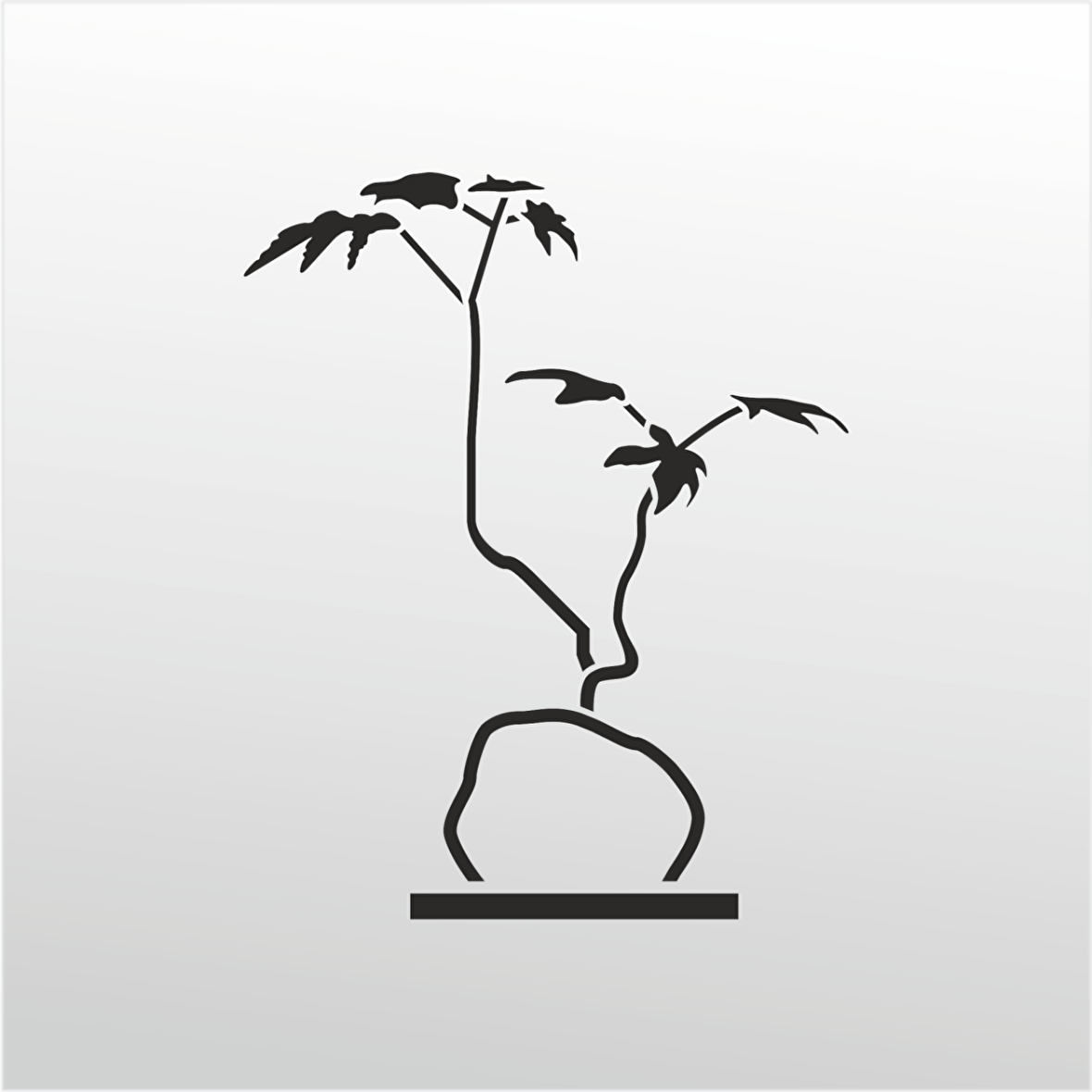 Folyo Sticker Taş Ve Ağaç