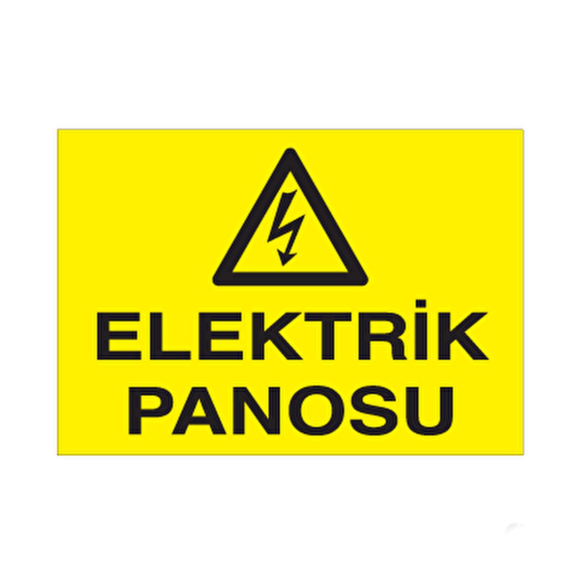 Elektrik Panosu Uyarı Levhası