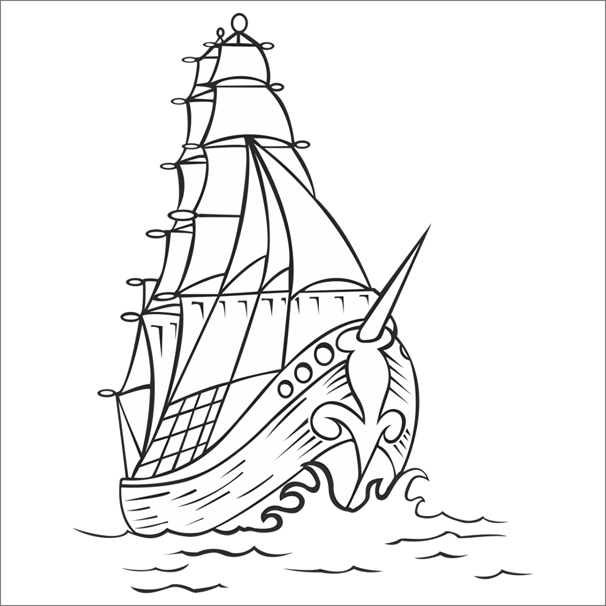 YELKENLİ TEKNE FOLYO STİCKER