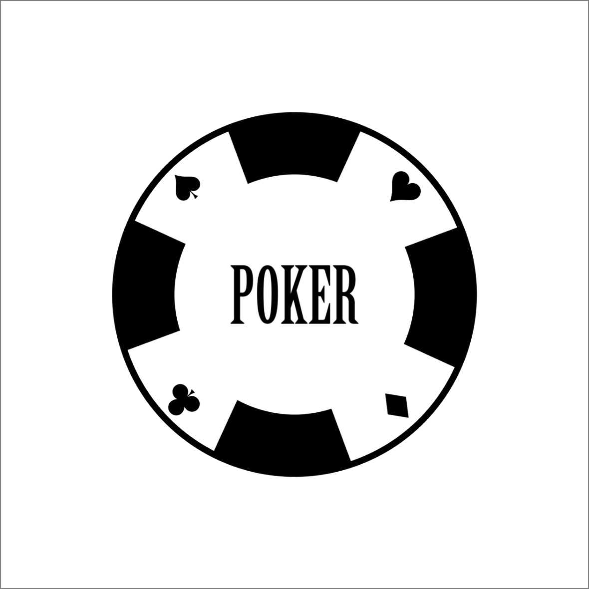 POKER KAĞIDI FOLYO STİCKER