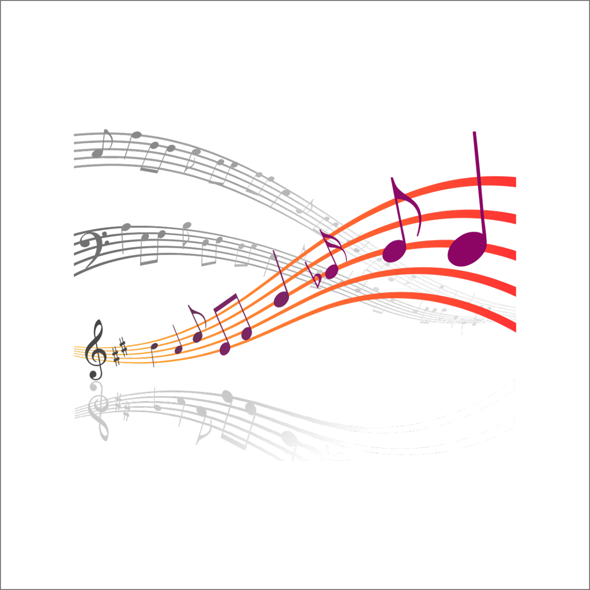 MÜZİK NOTASI FOLYO STİCKER