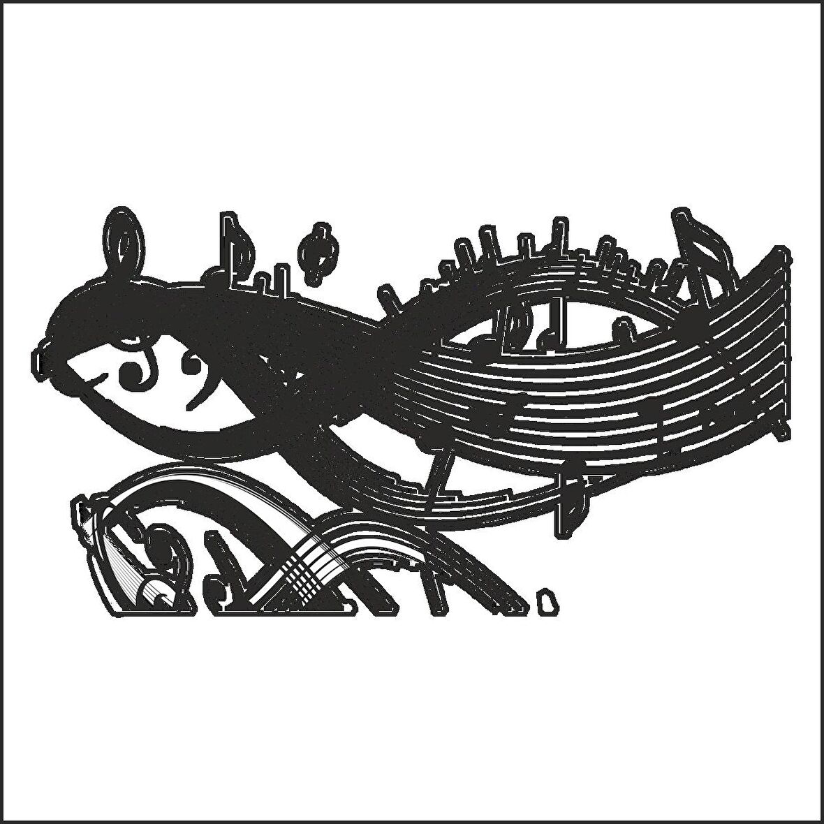 MÜZİK NOTASI FOLYO STİCKER