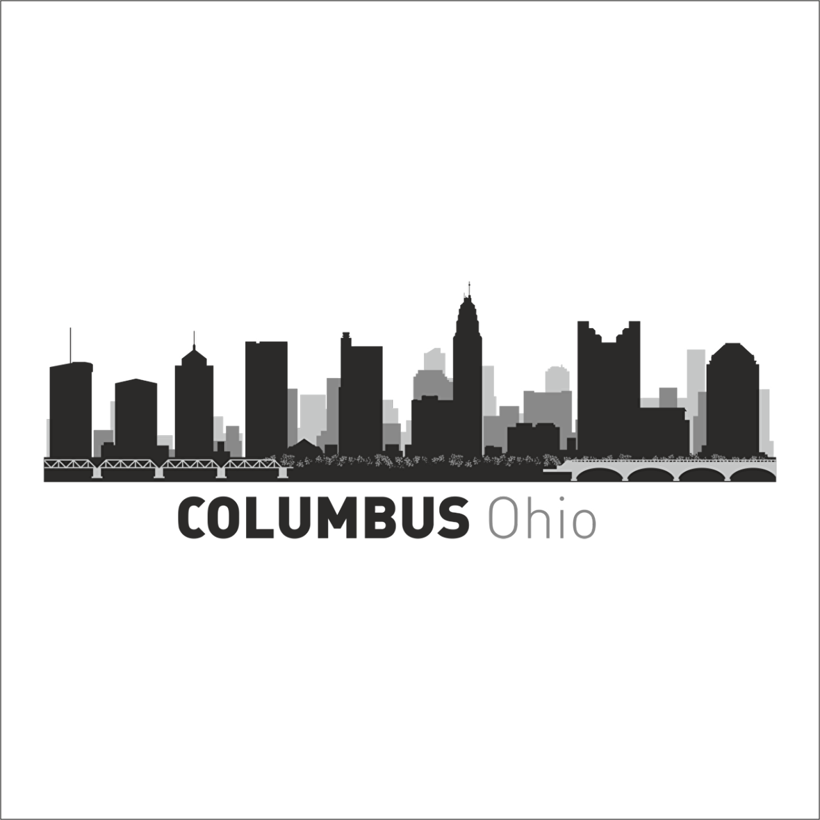 COLUMBUS OHİO FOLYO STİCKER