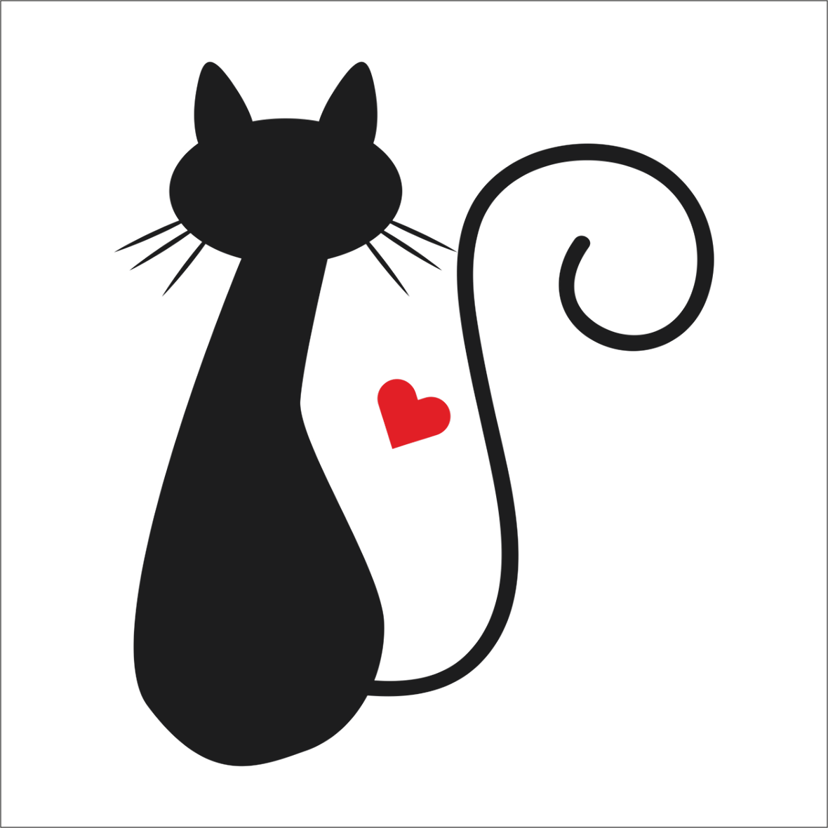 KALPLİ KEDİ  FOLYO STİCKER