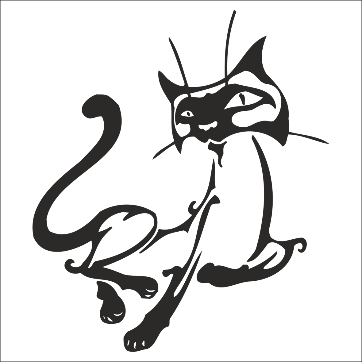 KEDİ  FOLYO STİCKER