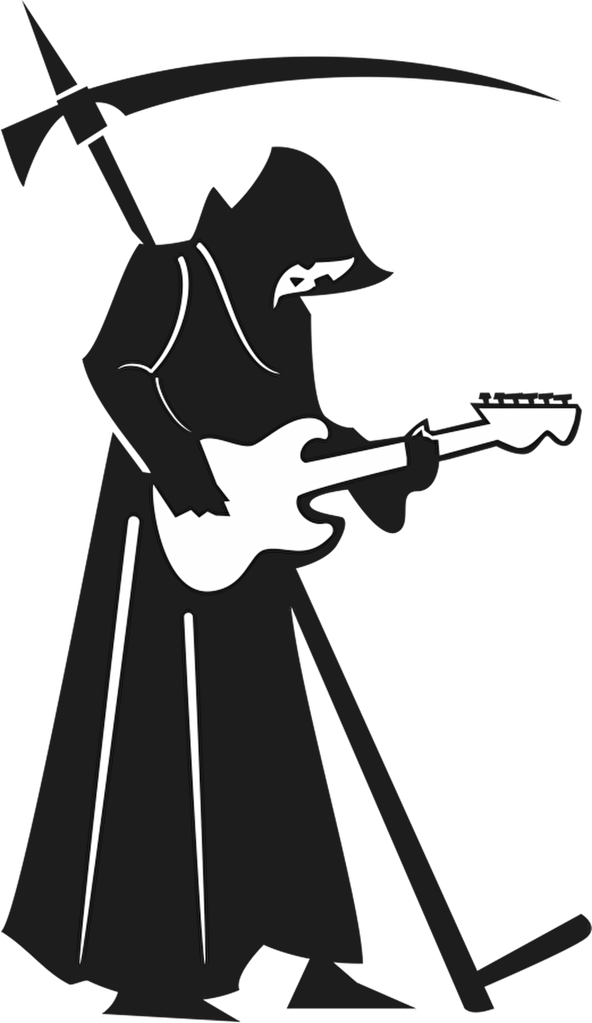 AZRAİL GİTAR ÇALIYOR FOLYO STİCKER