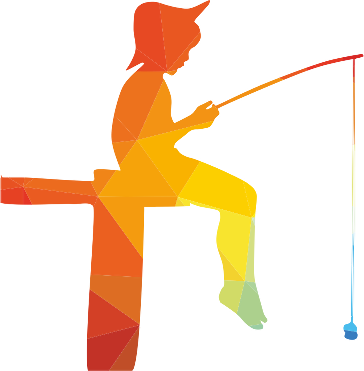 BALIK TUTAN KIZ FOLYO STİCKER