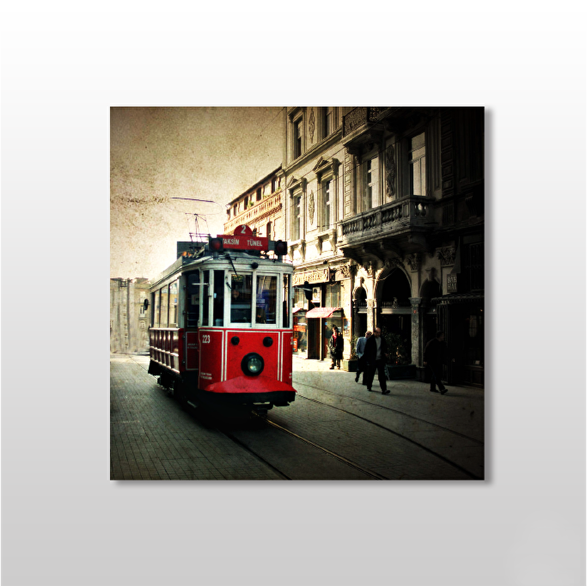 Tramvay İstanbul Kanvas Tablo