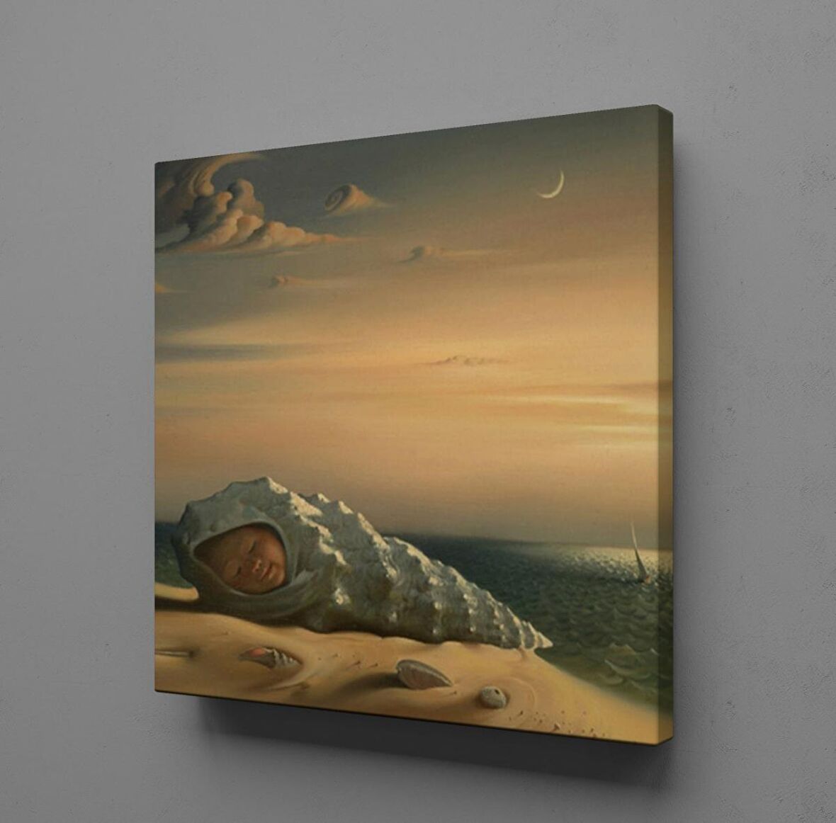 DENİZ TAŞININ İÇİNDE BEBEK