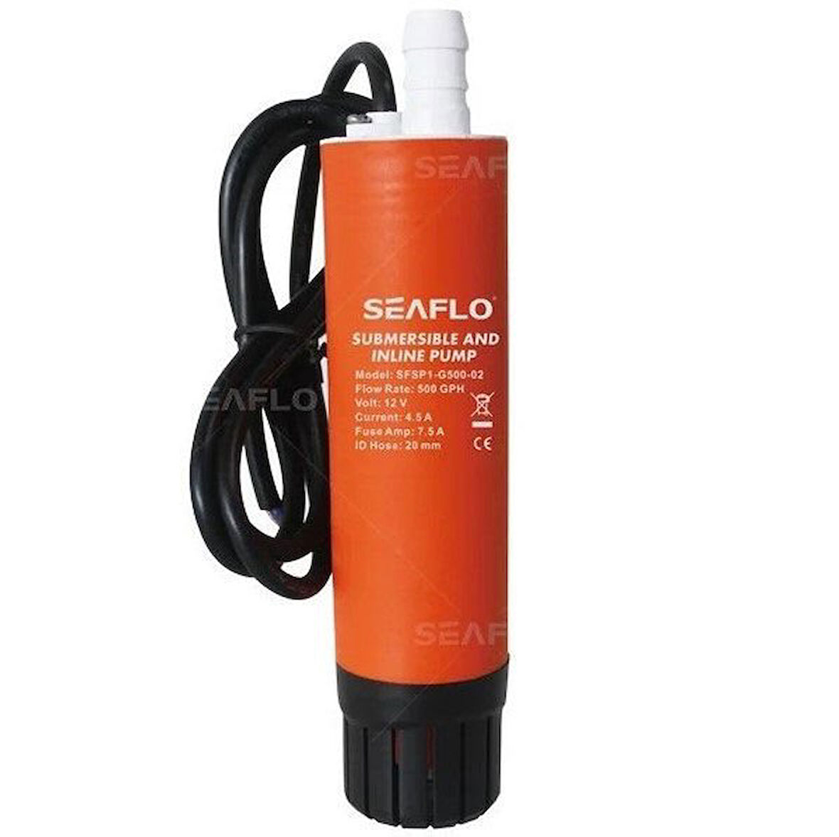 Seaflo SR09520 Sintine Dalgıç Pompa 12 Volt 500 Gph 41mm Dış Çap SFSP1-G500-02A