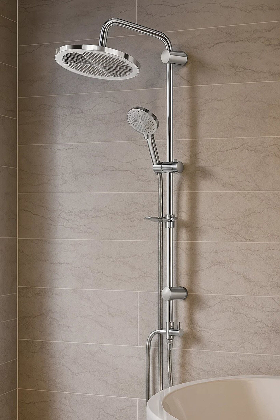 Capella Tepe Yağmurlama Duş Sistemi 304SS